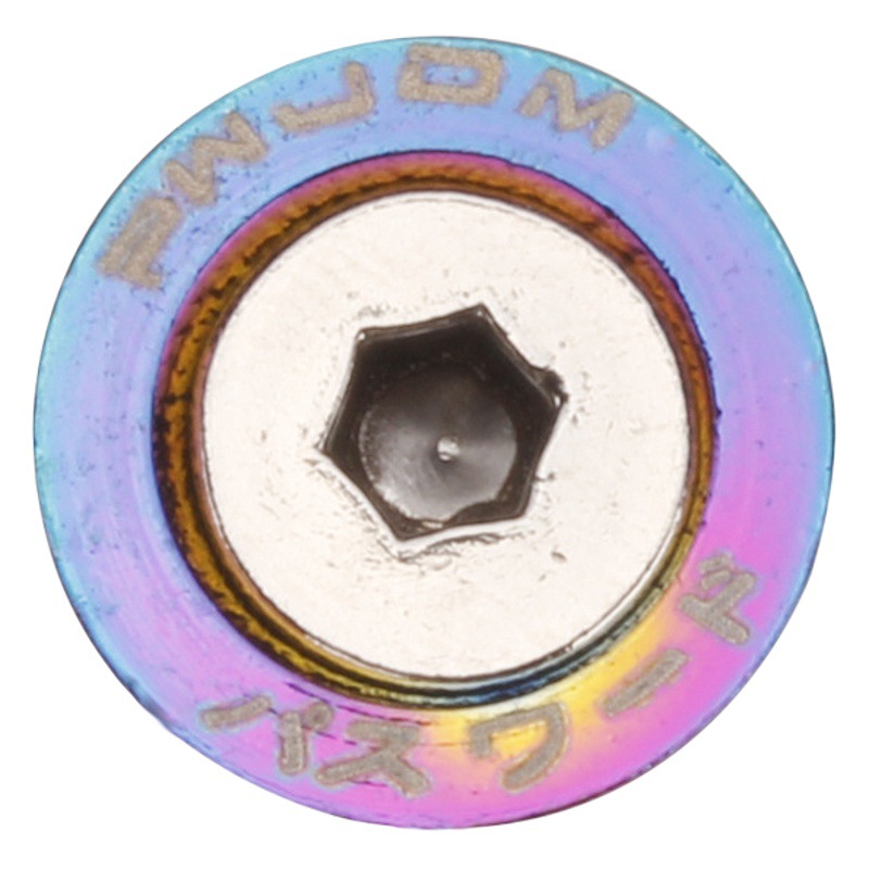 JdM suministros de modificación del coche M6 Junta tornillo de aleación de aluminio batería guardia arandela Fender placa marco tornillo