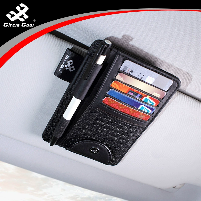 Гуанчжоу завод прямой импорт микрофибра кожа автомобильные очки клип ручка клип автомобильная карта счет Документ клип качество