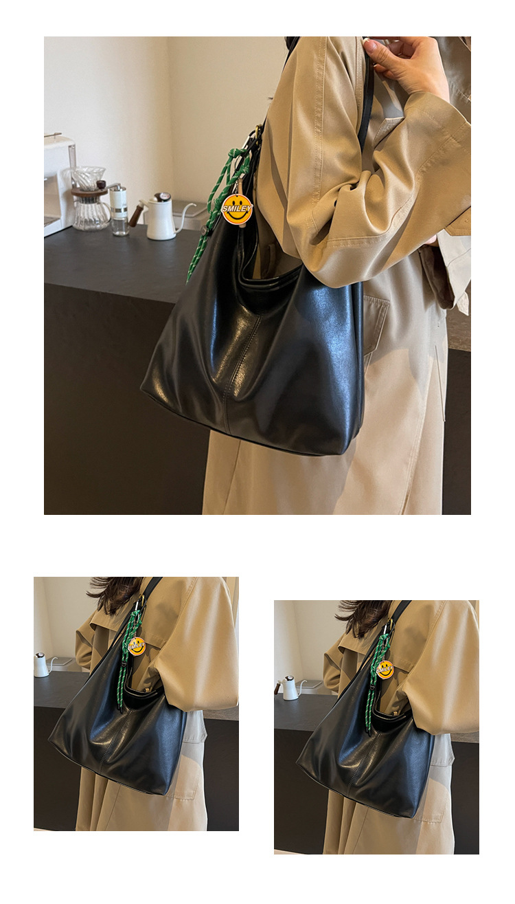 Large capacity for commuting to work, women's 2024 autumn and winter versatile new fashion single shoulder large bag,_voghion.com