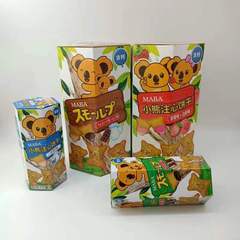 MABA bear-filled biscuits chocolate milk flavor strawberry white peach flavor sandwich biscuits snack snack box