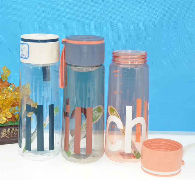 Baijia nuevos deportes al aire libre taza de agua PC taza de té de plástico cuerda portátil taza de plástico de regalo de publicidad