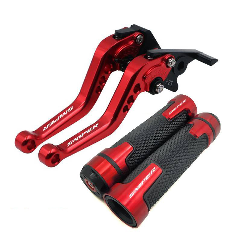 Motorcycle short lever brake clutch handle lever handle handle cover CNC suitable for Sniper155/sniper150
