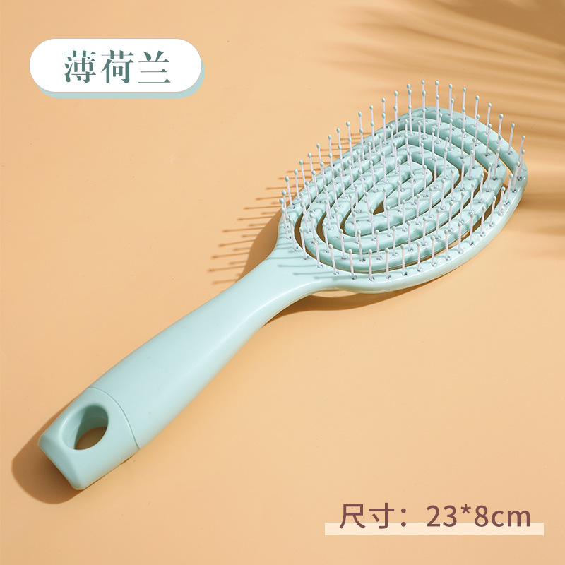 2024 diosa alto cráneo artefacto superior especial de las mujeres Pelo Largo rizado pelo masaje soplado pelo forma mullido peine grande