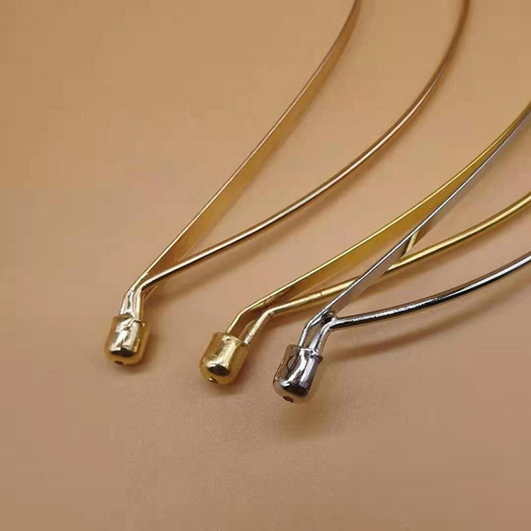 DIY diadema de hierro accesorios hechos a mano material clásico virgen oro doble capa apertura corona halo corona