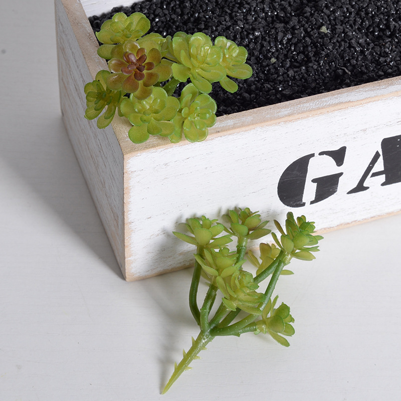 严选仿真多肉植物盆景植绒迷你假多肉配件插花绿植墙DIY装饰摆件|undefined