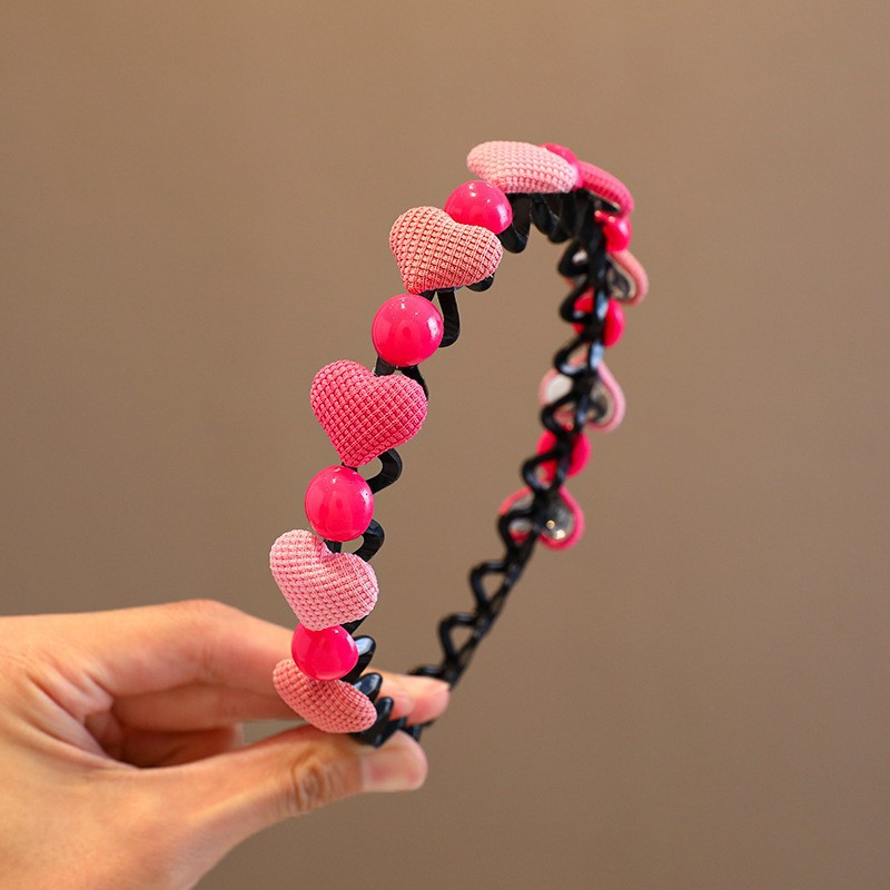 2023 nueva banda para el cabello de las niñas artefacto de cabello roto para niños horquilla de verano cabello antideslizante presionando diadema clip para el cabello de las niñas tocado