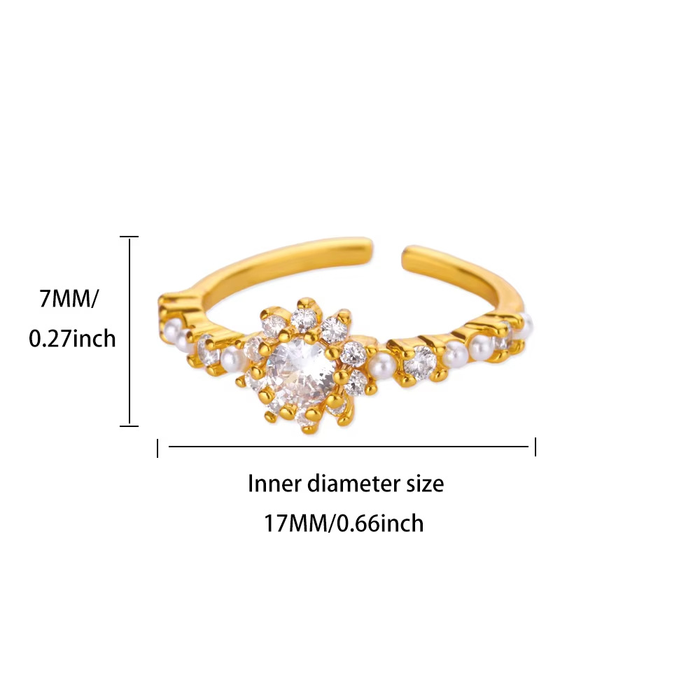 8g Weight 0.03µm-0.05µm Gold Plating Thickness PVD Coated Gold Plating Process 18K Real Gold Plated Plating Material Acrylic Pearl, Zircon Inlay Material Open Rings Classification 1 Piece Quantity Daily Occasion 304 Stainless Steel Material Geometric, Flower, Bow Knot Pattern All Seasons Season Women's Gender INS Style, Sweet Style Waterproof Non Tarnish, Inlay Craft PVD Coated Real Gold Plated Geometric Flower Bow Knot 304 Stainless Steel INS Style Sweet Waterproof Non Tarnish Open Rings 7