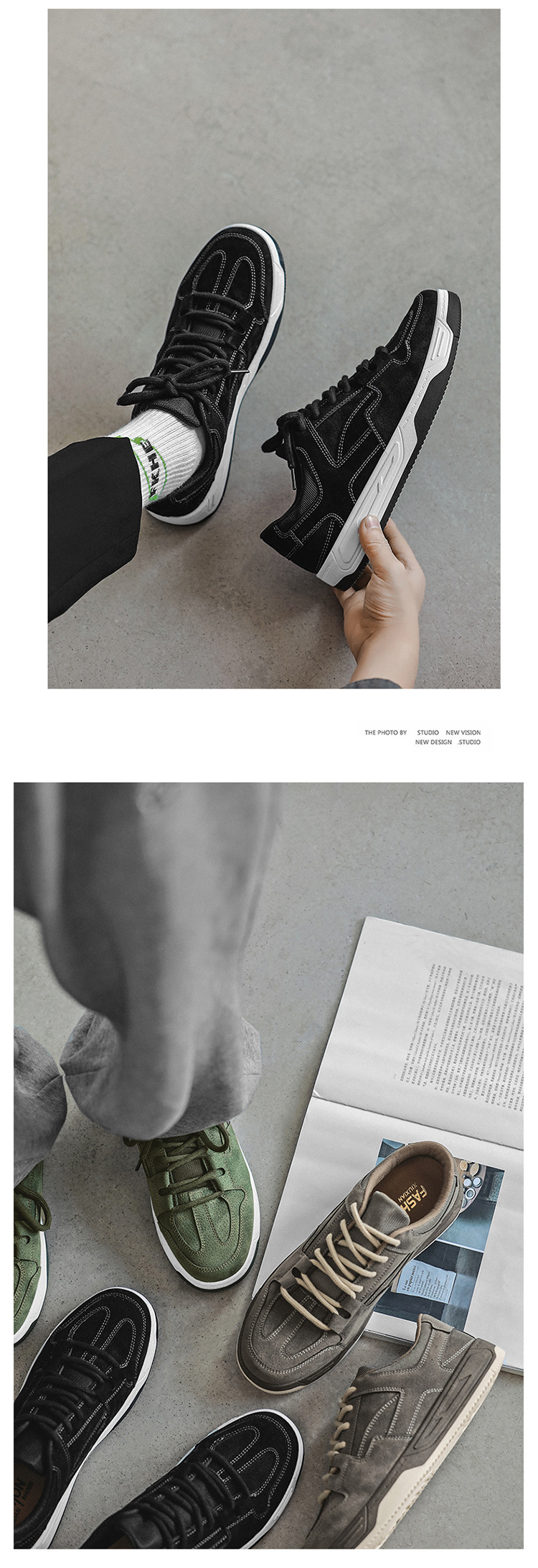 Scarpe casual da uomo Scarpe da basket Scarpe da ginnastica Tessuto sintetico Assorbimento degli urti Calzature antiscivolo_voghion.com