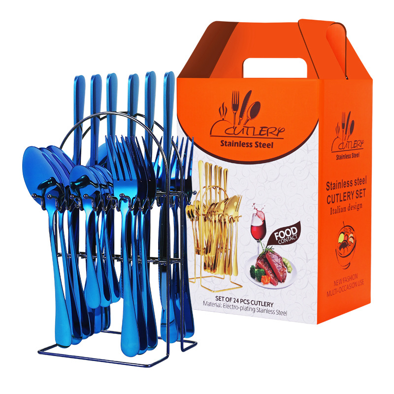 파란색 24PC-빨간색 상자