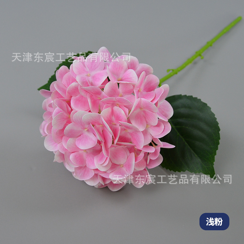 単枝72頭のフィルムのアジサイのシミュレーションの花の卸売りの大型の園芸の滝の装飾の形の偽の花の3dフィルムのアジサイ|undefined