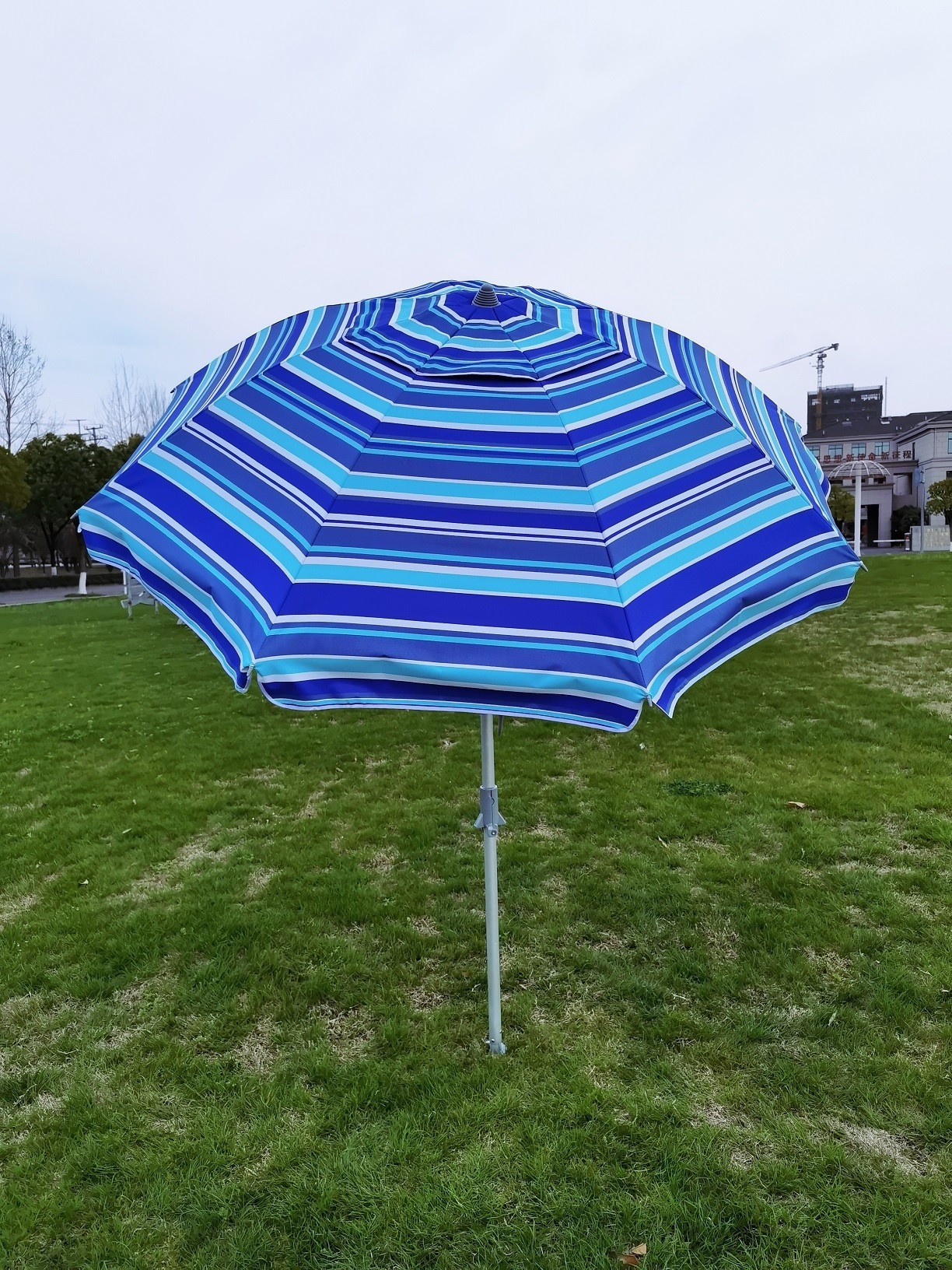 블루 스트라이프 실버 고무