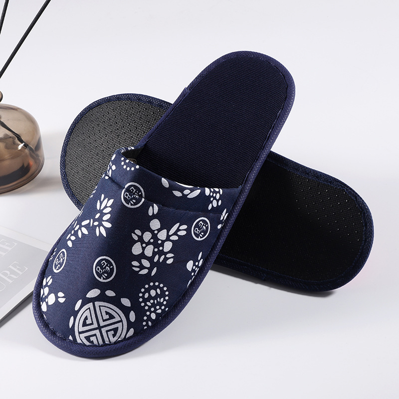 블루 플라워 천