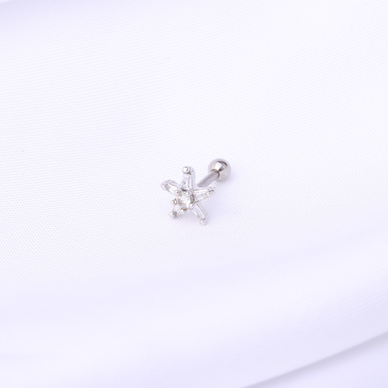 Fashion new simple style copper thick rod earrings wholesale