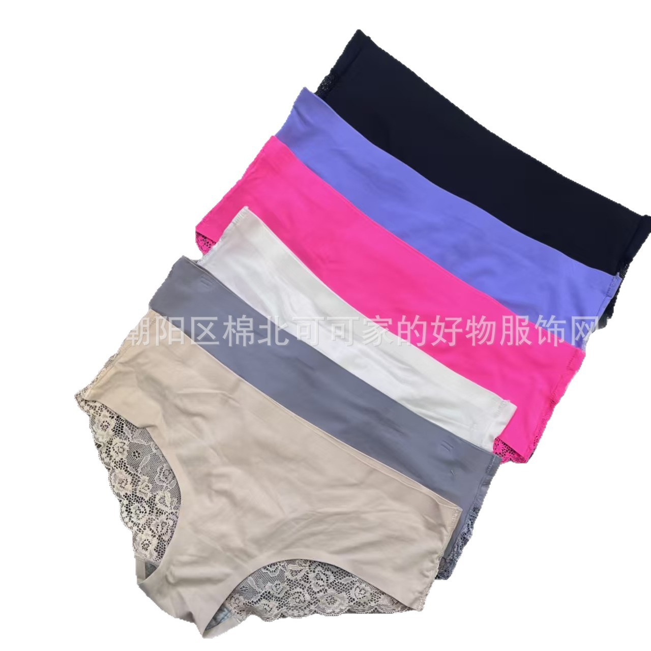 3 - U0153# manejo de inventario damas hielo sin marcas calzoncillos de cintura de encaje sexy cómodos calzoncillos transpirables