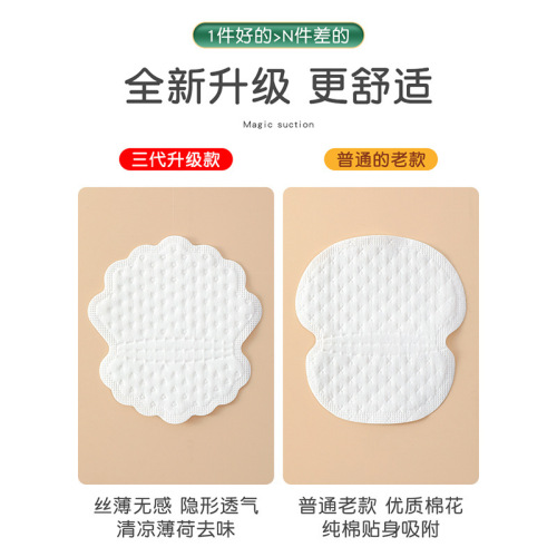 Manufacturer plum blossom-shaped mint armpit sweat-absorbent patch invisible antiperspirant patch polymer anti-sweat absorbent pad