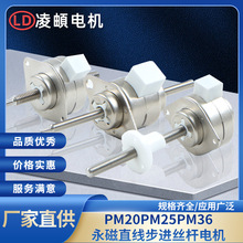 PM20PM25PM36永磁直线线性伸缩步进丝杆电机振动小长寿命大推力