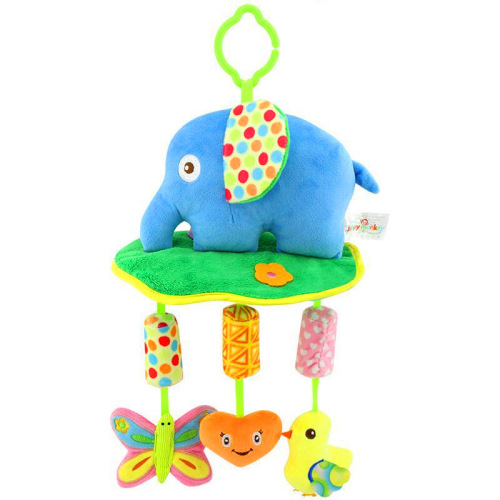 Happy monkey baby lathe hanging wind chime toy hand rattle ring wind chime baby toy plush toy