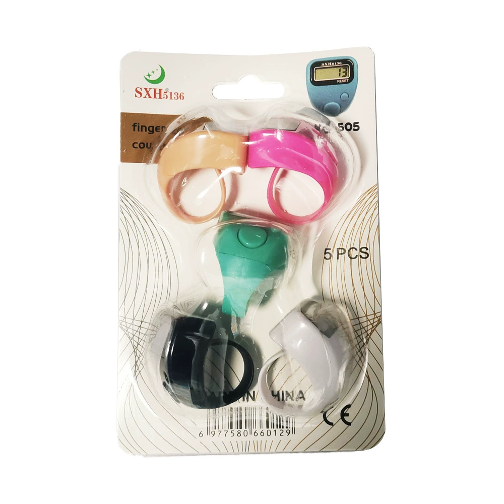 Электронный калькулятор-счетчик sxh5136, 505-5, миниатюрный, на палец, с цифровым дисплеем, управление нажатием на кнопку