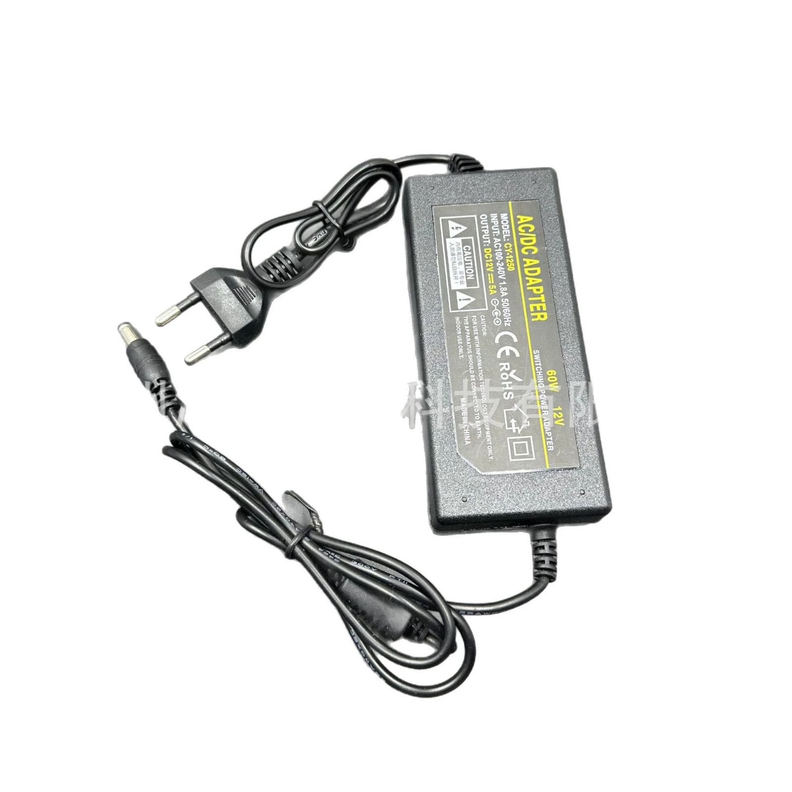 Блоки питания для монитора, ноутбука, LED/LCD-дисплея, светодиодной ленты, двигателя, кнопочного переключателя, зарядное устройство, 12 В, 5 А, 60 Вт