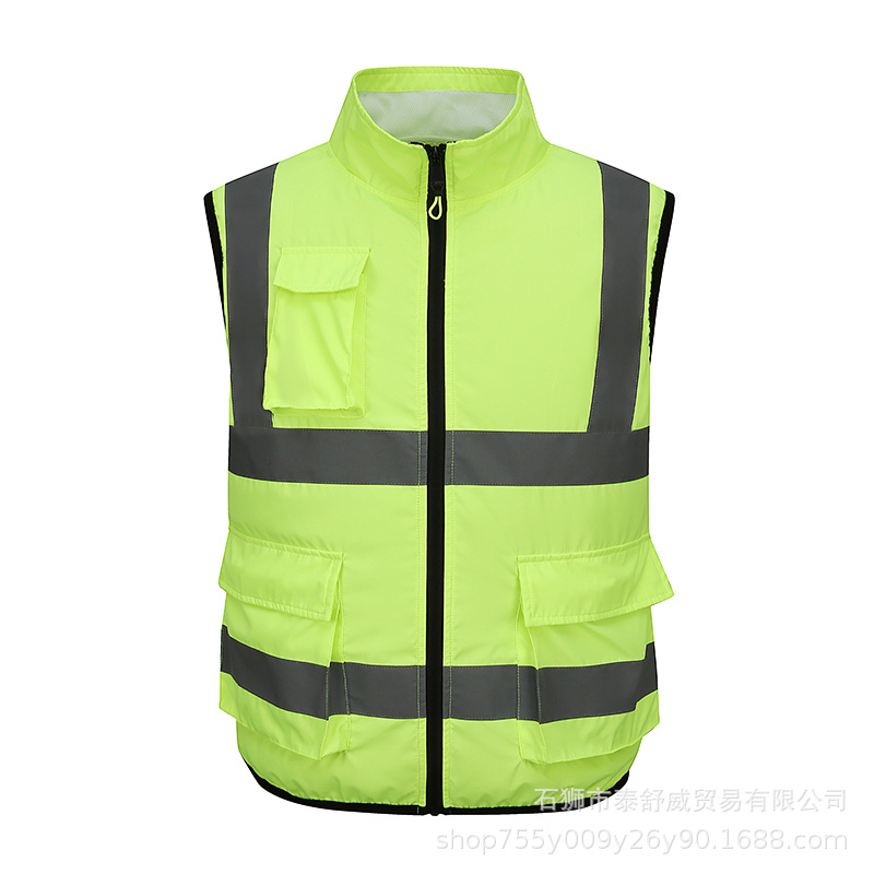 Chaleco de enfriamiento de verano con tiras reflectantes, ventilador, ropa, refrigeración, aire acondicionado, chaleco, saneamiento, ropa de trabajo de los trabajadores de la administración de carreteras