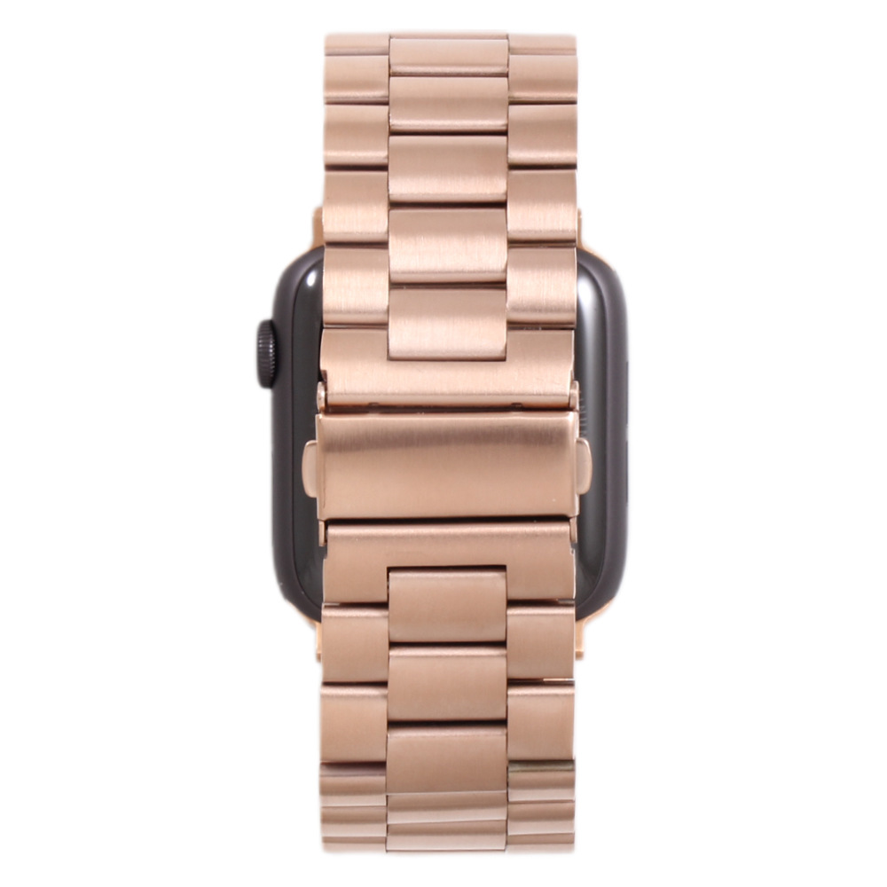 210g Weight Stainless Steel, Steel Belt Strap Material Watch band Classification 304 Stainless Steel, Metal Material Solid Color, Apple Pattern Elegant Style Elegant Solid Color Apple Stainless Steel Steel Belt Watch Band 5
