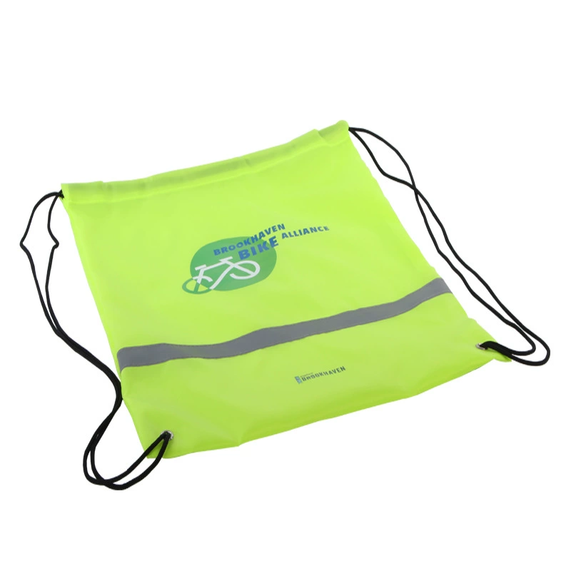 Прямая Заводская разлагаемая наружная Светоотражающая сумка для хранения Студенческая Спортивная Светоотражающая сумка Сумка для хранения на шнурке Путешествия и исследования