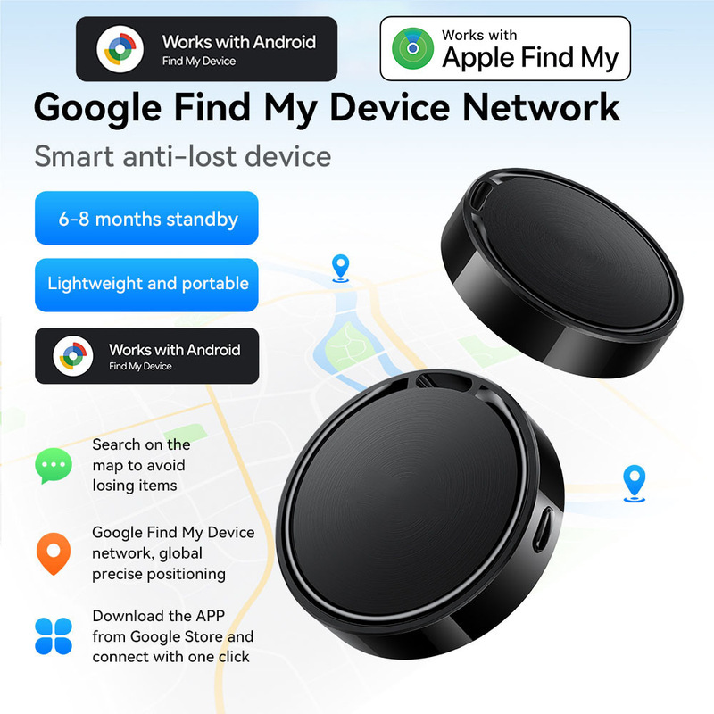 Global Applicable Apple Android Dual System Finder Anti-Lost Locator Key Bag Item Tracking Anti-Lost Device