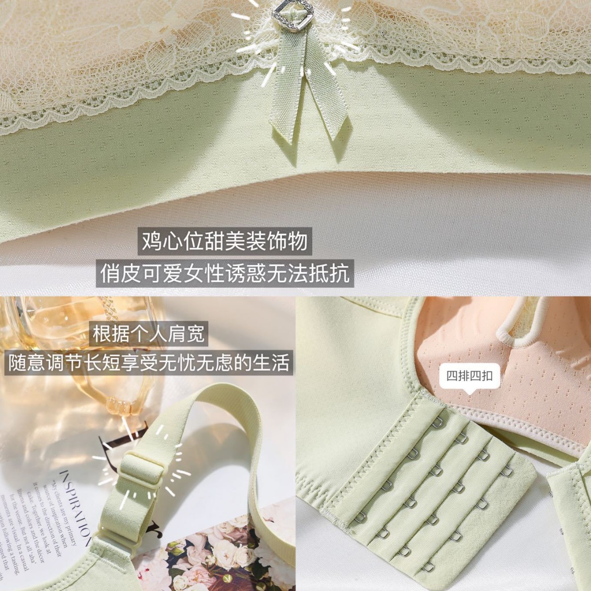 Venta directa de fábrica comercio electrónico transfronterizo Sudeste de Asia Vietnam Tailandia damas sin costuras sujetador de recogida lateral cómodo