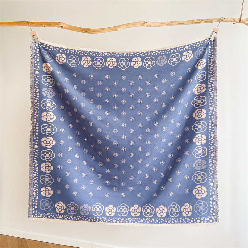 Sciarpa calda in cashmere versatile, sciarpa di camelia da donna, sciarpa di alta qualità, sciarpa autunnale e invernale_voghion.com