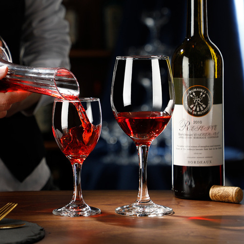 European red wine glass set, commercial glass goblet, creative wine glass, 6-piece red wine set for home use