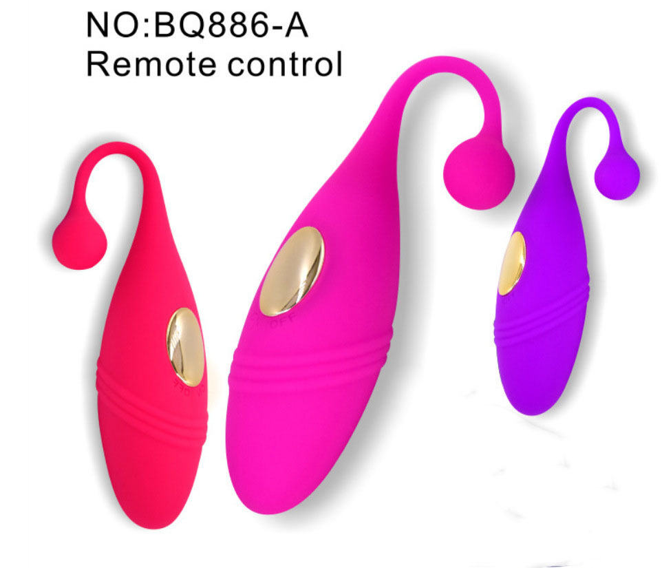 Female Silicone Wearable White Remote Control Wireless Egg Ball Adult Product