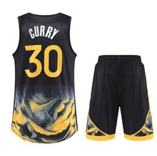 23勇S城市版30号篮球服套装男队服球衣两侧有口袋M-5XL