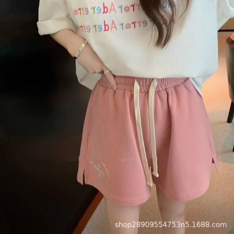 New in Stock Ader Trendy Brand Loose Fit 4-Color Simple Versatile Unisex Embroidered Letter Shorts Street Fashion