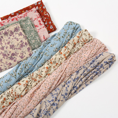 2022 Spring and summer new pattern Malaysia Turban Pearl Chiffon printing Scarf Silk scarf wholesale YW170