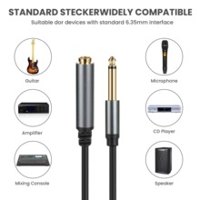 1/4&ldquo; 6.35mm������ĸ�����L�������l���Ŵ����x�������L�����