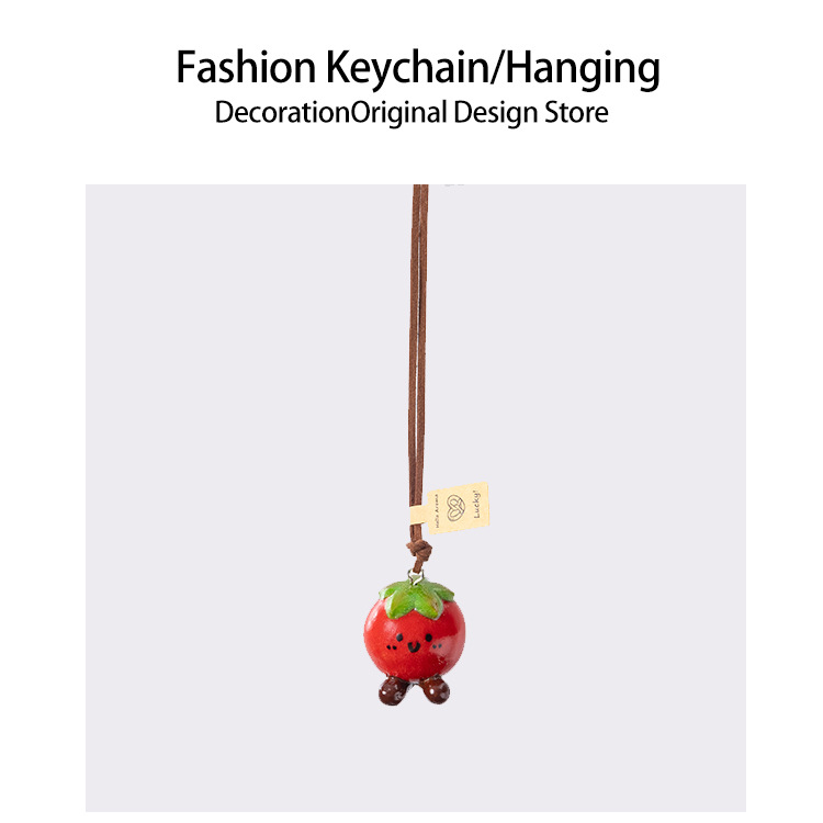 手作りアルカリ水パンストラップかわいい車載バックミラーストラップ貝果かわいいミニアクセサリーdiy装飾