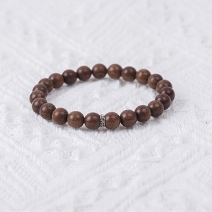 Natural Golden Sandalwood Bracelets for Men and Women, Couple Bracelets, Simple and Versatile Ethnic Style Jewelry
