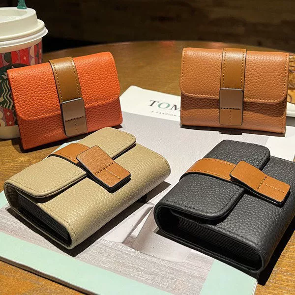 Instagram-style multi-card slot niche design card holder for women, compact, exquisite, high-end, ultra-thin, 2023 new popular model