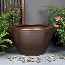 景德镇陶瓷鱼缸大号荷花缸睡莲碗莲花盆水族特大瓷缸庭院风水瓷缸