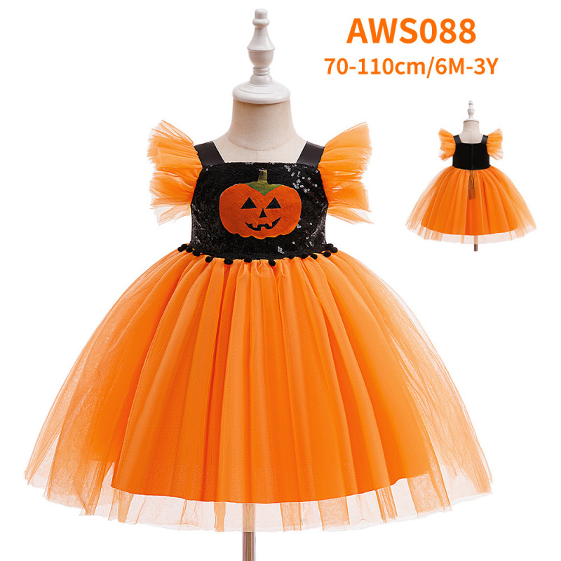 Halloween dress万聖魔女役はcos巫婆カボチャを演じてワンピースの王女のスカートを演出します。|undefined