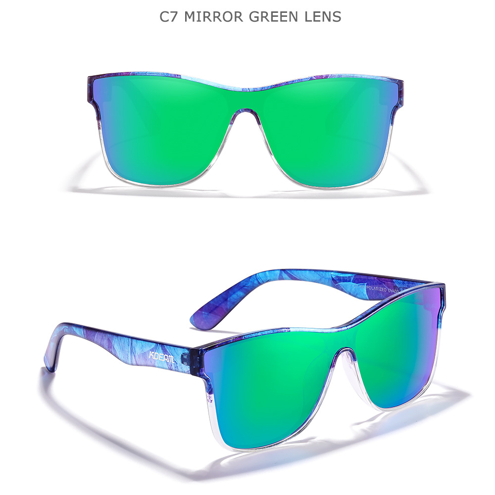 One-piece Lens Sunglasses HD Polarized Outdoor Athletic Glasses