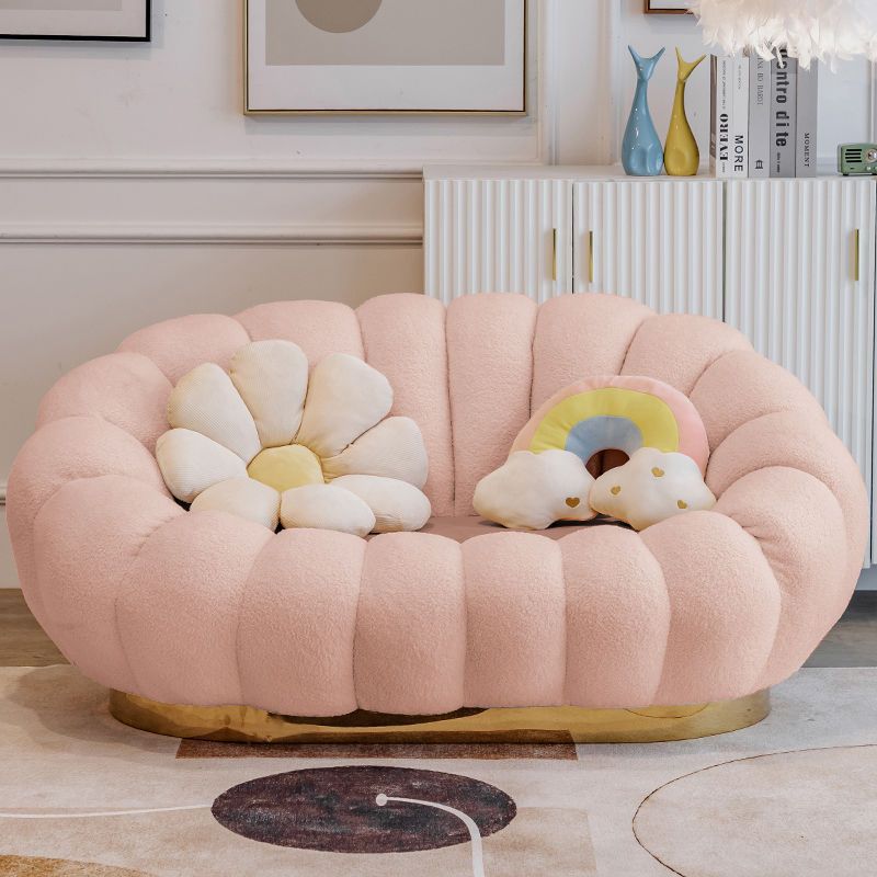 Sofá de calabaza de lujo ligero en línea pequeño dormitorio doméstico sala de estar perezosa encantadora doble sofá de tienda de tatami