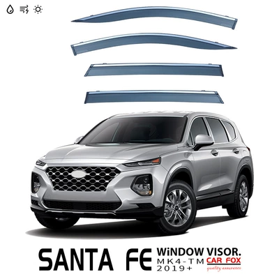 Rain shield — Fe Rain Hyundai Santa - standard-packaging-without-logo-santa-fe-short-axle-swb-mk4-tm-2019-2023-pc-rain-shield-with-bright-strip