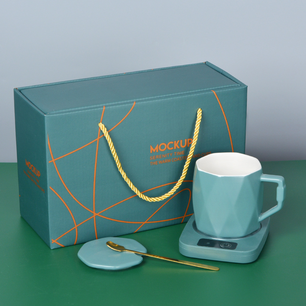 暖暖杯55℃度恒温杯垫热牛奶家用自动保温加热水杯子暖杯礼品赠品