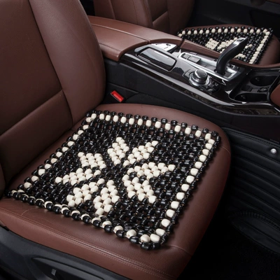 Summer Popular Car Seat Cushion Office Cool pad - eight-leafblack-square-pad