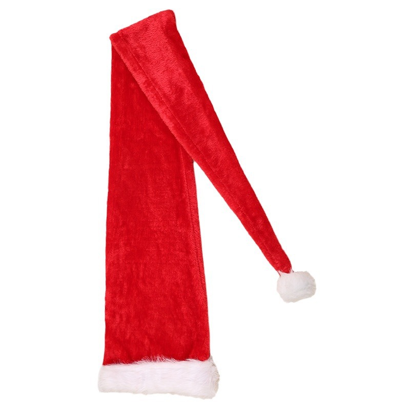 Kerstartikelen Kerstman hoed uitgebreid volwassen Kerstman hoed Volwassen pluche Kerstman hoed Kerst rekwisieten_voghion.com