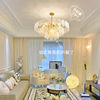 Lights, modern and minimalistic crystal pendant for living room, ceiling lamp, light luxury style