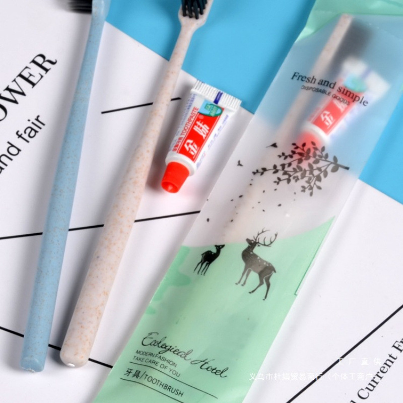 Wholesale Hotel Disposable Toiletries Set: Hotel Toothbrush and Toothpaste Set, Homestay Dental Kit, Six-Piece Comb Set Z