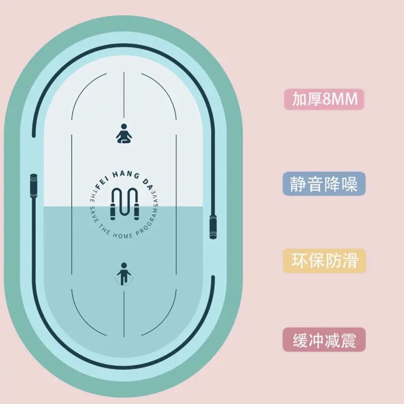 Newly Upgraded Jump Rope, Jump Exercise Equipment, Home Yoga, Abdominal Wheel, Soundproof Indoor Thickened Exercise Mat Newly Upgraded Jump Rope, Jump Exercise Equipment, Home Yoga, Abdominal Wheel, Soundproof Indoor Thickened Exercise Mat