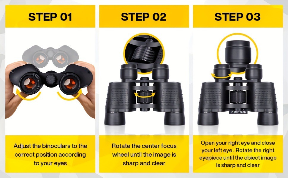 Binocolo HD Zoom ad alta potenza per adulti 10x50 a lungo raggio_voghion.com